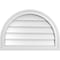 Ekena Millwork Round Top Surface Mount PVC Gable Vent w/ 2"W x 1-1/2"P Brickmould Frame, 26"W x 18"H GVPRT26X1802SN - alternate 1